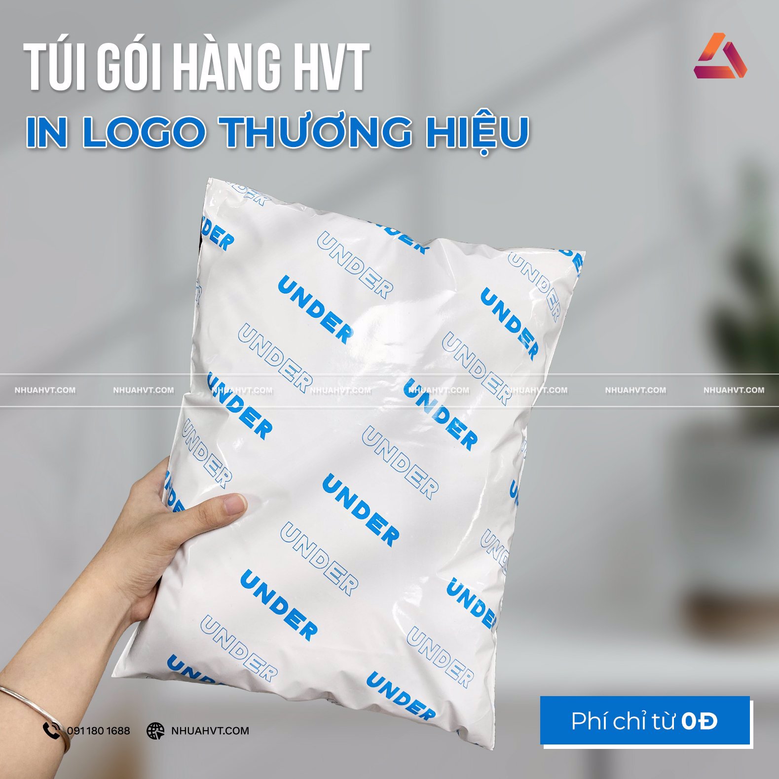 túi gói hàng in logo thương hiệu