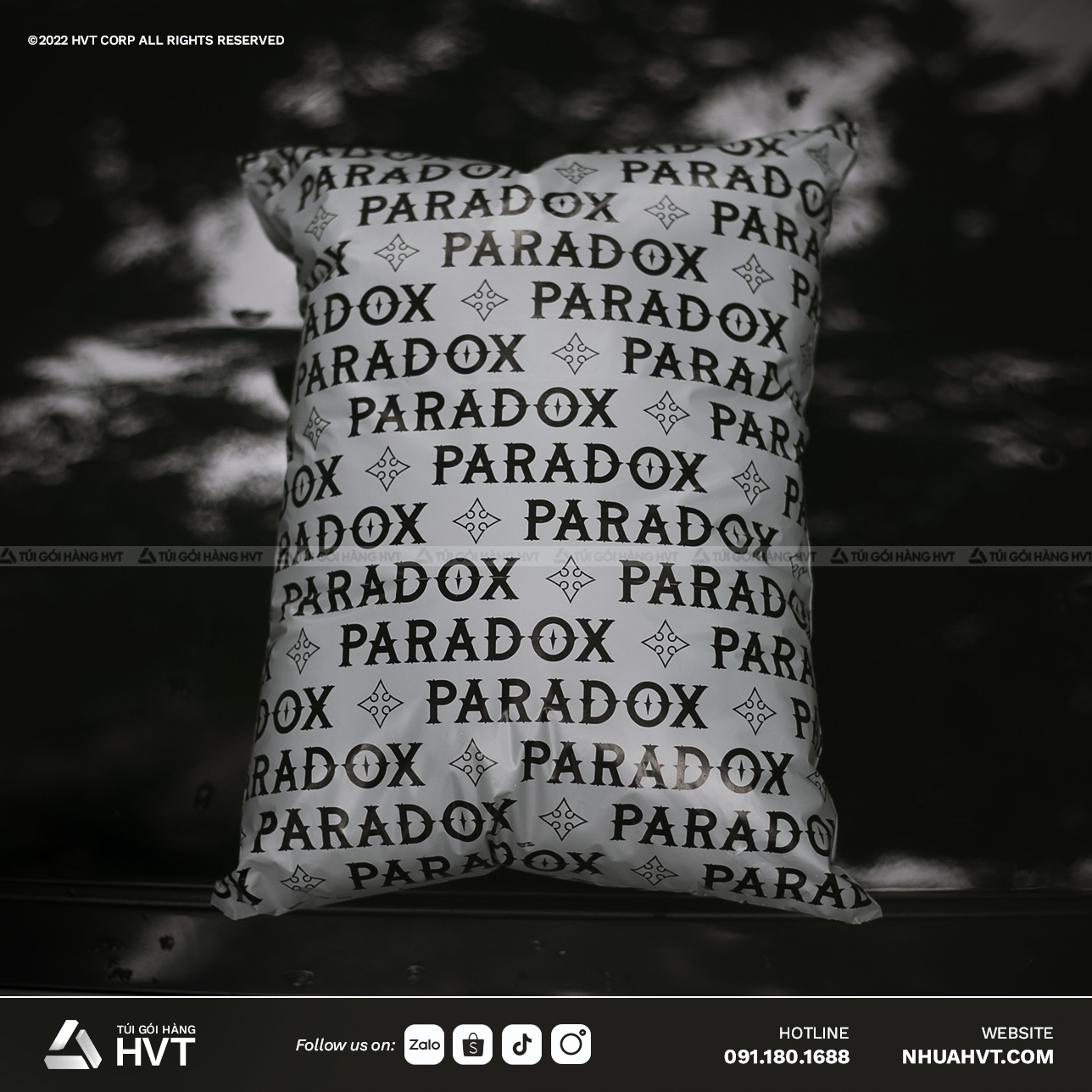  túi gói hàng in logo của Paradox