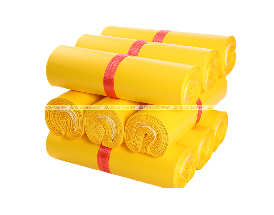 túi gói hàng màu vàng