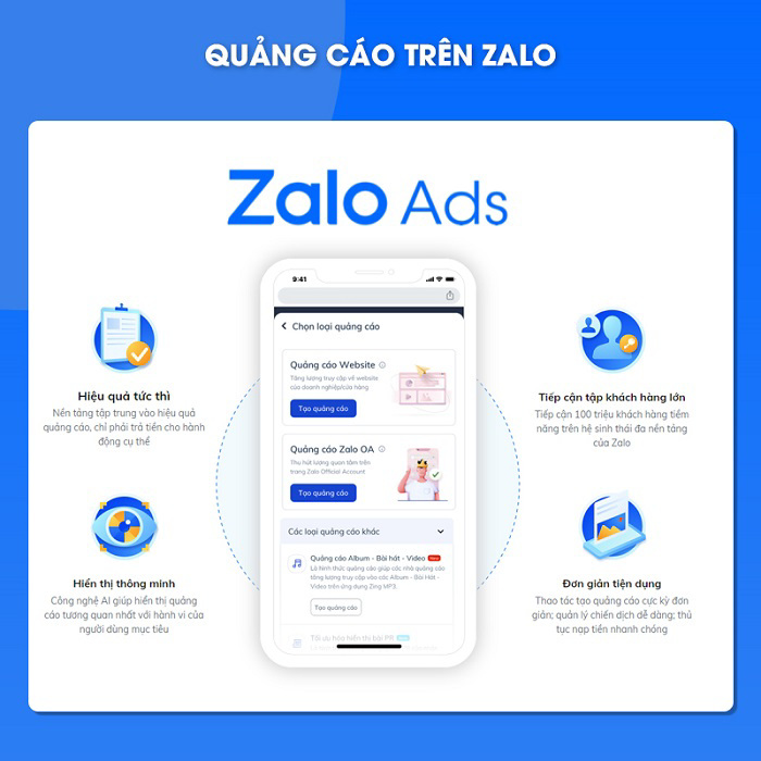 1 số phương pháp để chạy quảng cáo Zalo Ads hiệu quả