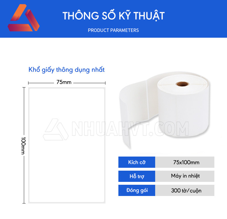 Giấy in nhiệt 75x100
