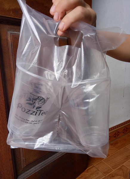 Túi bóng đựng trà sữa