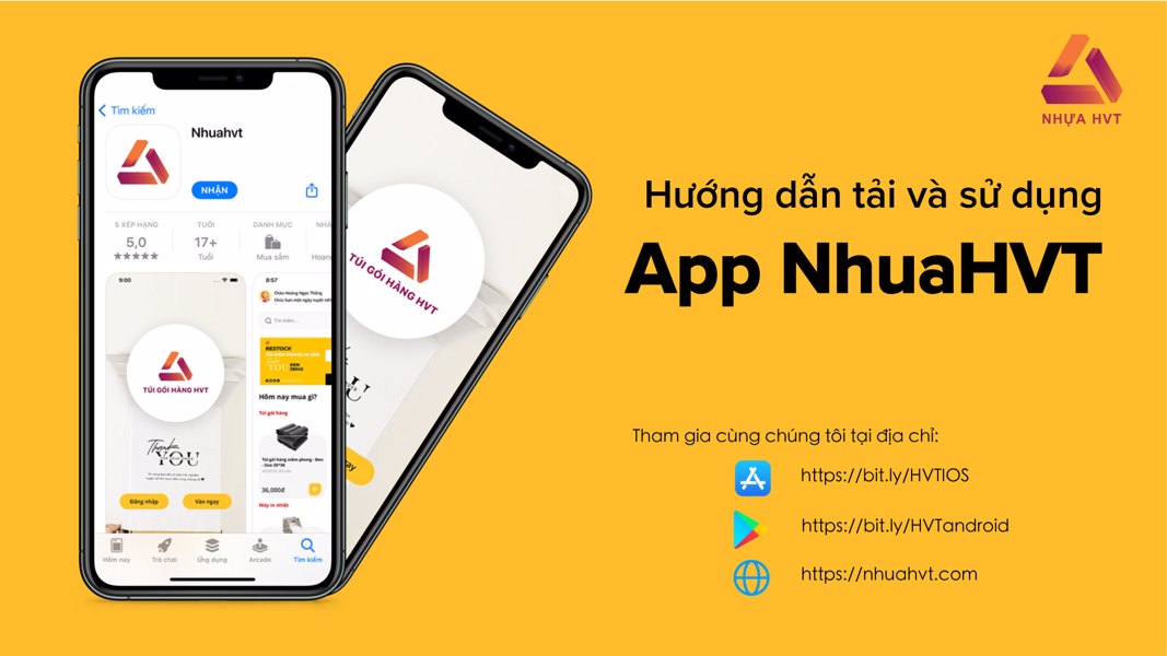 Hướng dẫn đặt hàng qua App NhuaHVT